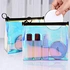 Best Selling Waterproof Hologram Iridescent Make Up Organizer Pouch Lady Holographic PVC Travel Slider Zipper Cosmetic Bag