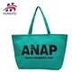 Customized Red and Peacock Blue Cotton Canvas Tote Bag Recycled Shoulder Grocery  Shopping Bags