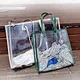 Waterproof Eco Friendly Big Ladies Plastic Shopping Bag Recycled Transparent Clear Frosted PVC Beach Women Hand Bag