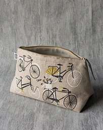 New Arrival Makeup Bag Pouch Linen Cotton  Natural Eco Clutch Linen Cosmetic Bag