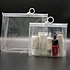 Reusable PVC Circle Ring Slider Zip Bag Frosted Transparent EVA PVC Plastic Cosmetic Packaging Bags