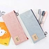 Factory Cute Makeup Bags Large Capacity Cotton Zipper Bags Custom Logo Canvas Pencil Pouch