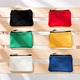 Customized Logo Eco Recycled Pencil Bag Women Travel Cosmetic Makeup Pouch Reusable Cotton Canvas Toiletry Pouch with Zipper