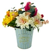 Decorating artificial flowers New Products office decoration flower  table dahlia flower potted