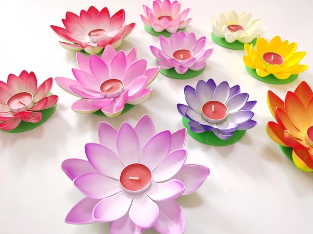 EVA floating  lotus flowers