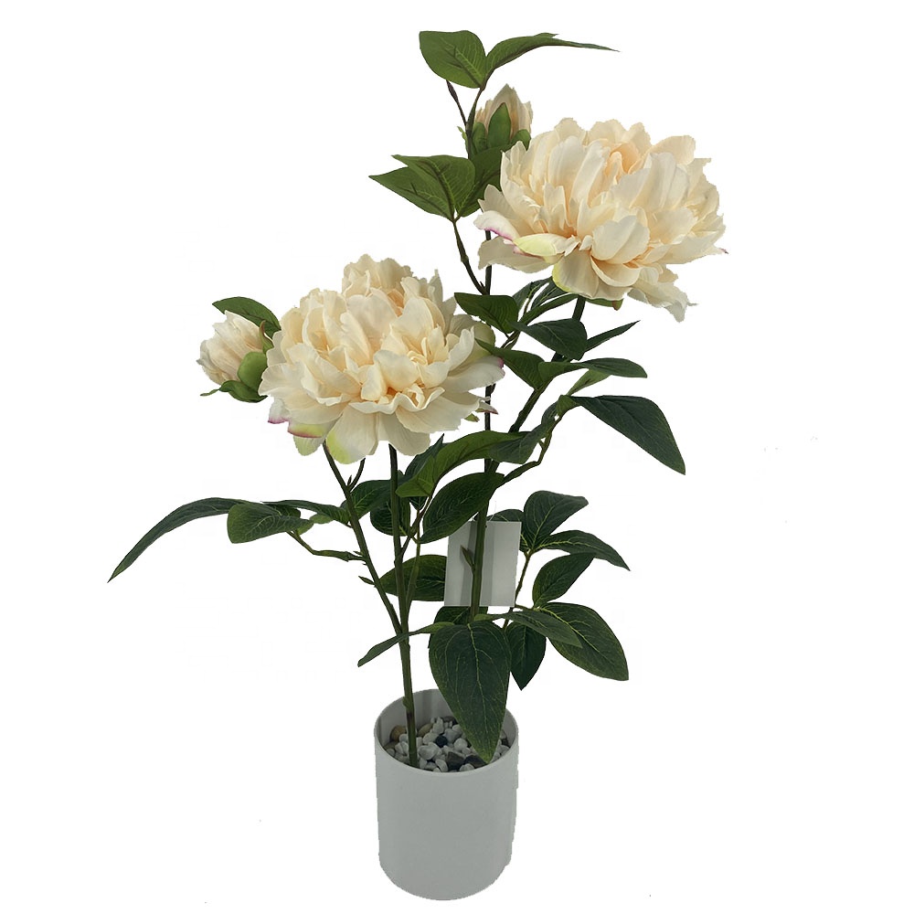 artificial peony arrangement