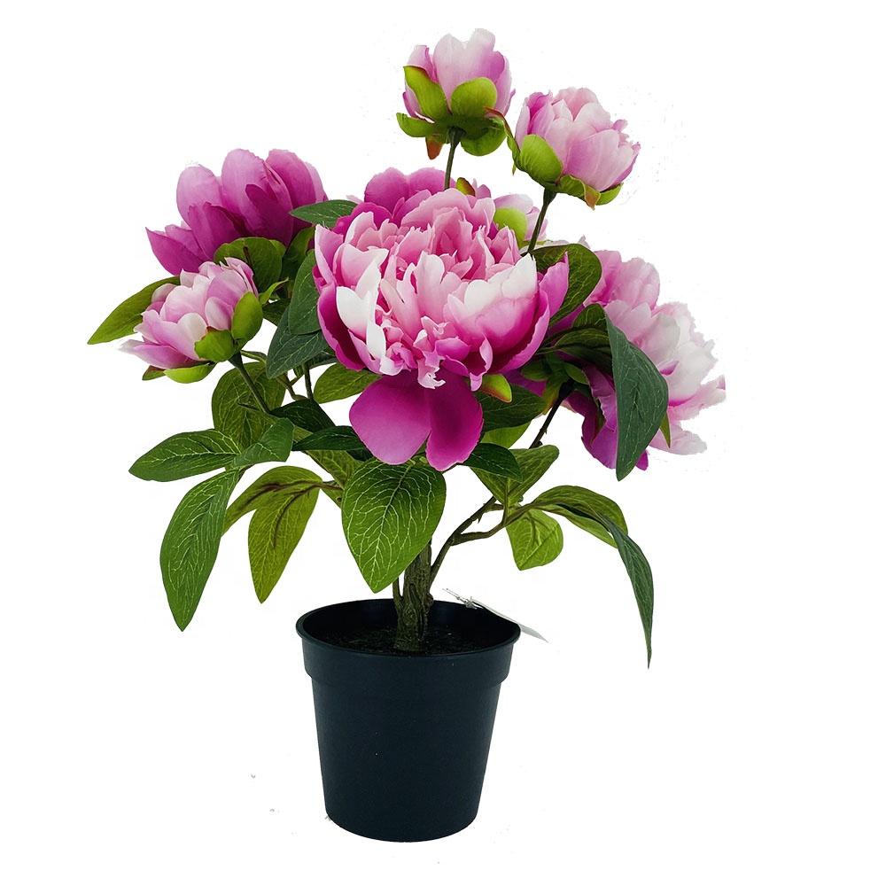 artificial peony arrangement