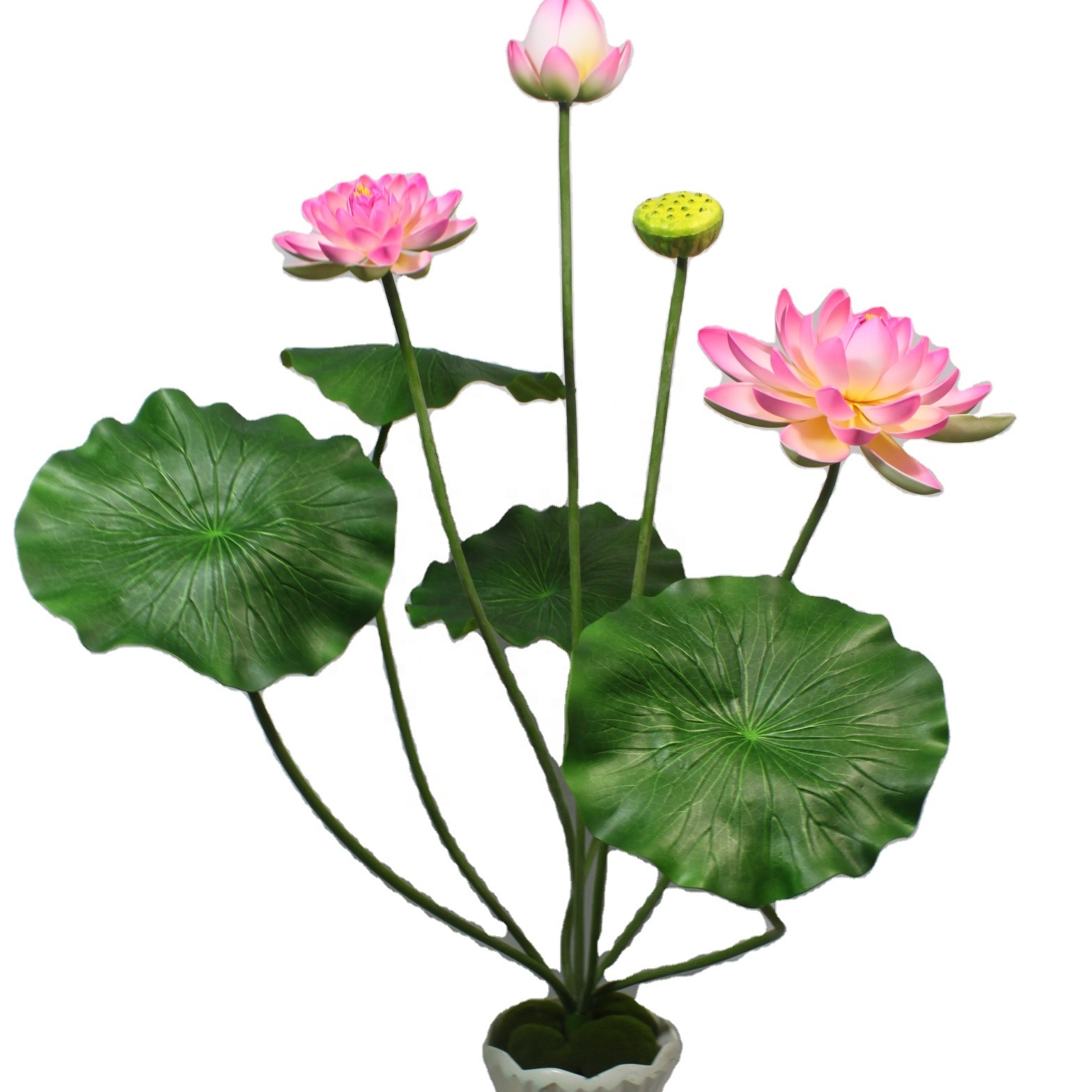 beautiful and colorful  eva foam artifical  lotus flower bouquet