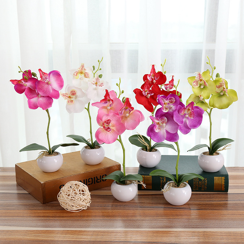 silk artificial orchid flowers
