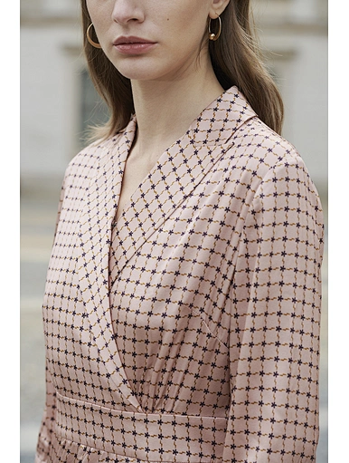 Silk French vintage temperament elegant dress