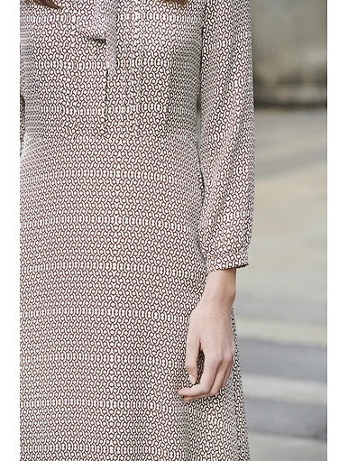 Silk dress female mulberry silk temperament shirt dress
