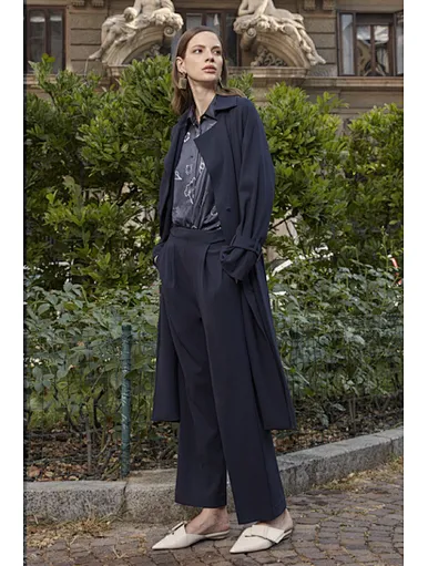 Black windbreaker women trench coat