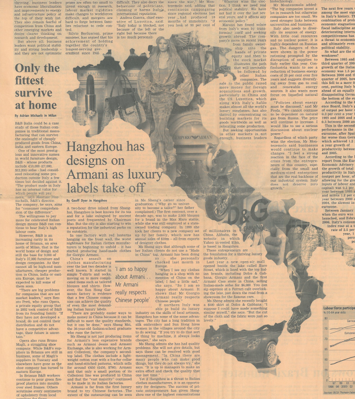 The world's most authoritative financial newspaper, the Financial Times, came to our company for a special report.