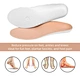 Foot support insoles for dress shoes - slim flexible orthotics that maintain formal shoe style