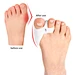 SEBS feet toe separator for sleeping - hypoallergenic overnight toe straighteners