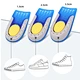 Non-slip TPE elevator insoles - textured base secures 2.5" lift during movement