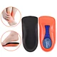 Arch support half insoles for plantar fasciitis - 3/4 length orthopedic inserts with deep heel cups