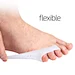 Toe straightener for overlapping toes - improves foot posture while walking