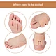 u shaped foot pads