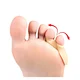 SEBS pinky toe separator - medical-grade softness prevents blisters and corns