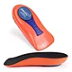 Arch support half insoles for work shoes - breathable 3/4 length supports for all-day comfor