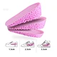 Ultra-thin silicone lift insoles - fits tight shoes while adding 1.5" height