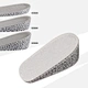 Gain discreet elevation with silicone height increase insoles! Flexible gel lifts 1.5-3.5cm while cushioning arches & improving posture. Odor-resistant, ultra-thin design fits most shoes. Perfect for dates, work, or daily confidence boost.