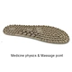 Massage insole for tired feet - air-cushioned reflex zones improving circulation