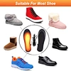 Battery-powered USB heated insoles for hiking - lasts 8+ hours on single charge
