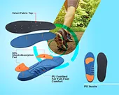 Arch fit insoles for plantar fasciitis relief - contoured orthopedic supports with deep heel cups
