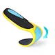 Foot support inserts featuring triple-layer relief - gel/memory foam/EVA composite for all-day comfort