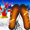 Stay warm anywhere with USB heated insoles! Adjustable heat settings (104°F-122°F) combat cold weather while massaging nodes boost circulation. Slim rechargeable design fits boots, sneakers, or dress shoes. Perfect for skiing, hiking, or icy commutes.