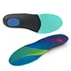 Shoe support insoles with memory foam - moldable cushioned inserts adapting to your foot shape