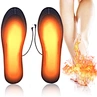 Rechargeable USB heated insoles - adjustable 3-temperature settings for all-day warmth