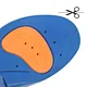 Anti-slip athletic insoles - textured PU base with gel forefoot cushion
