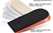 Heel height insoles for dress shoes - discreet 3 inch lifts with arch support for formal occasions