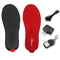 Bluetooth rechargeable heated insoles - smartphone app control with temperature memory