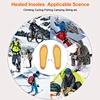 Ultra-thin heated insoles for performance ski boots - maintains boot fit while warming