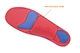 Running inserts for flat feet for marathoners - lightweight medial post supports for long distances