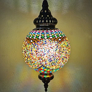 Featured hotel restaurant decorative Mosaic stained glass lampshade system chandeliers Moroccan style chandeliers&pendant lights