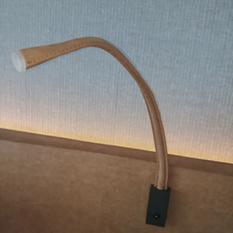 Contemporary Hotel Bedside Flexible Snake Led 3W Wall Light Modern Wall Lamps