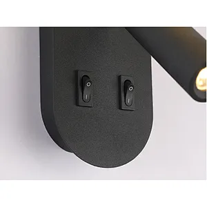 Nordic Hotel Bedside Reading Lamp Double Control Led Wall Lamp Customized Hotel Decor Can Rotate Eye Protection Reading Light