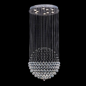 Modern Ceiling Beads Chain Luxury Lighting K9 Crystal Chandelier Contemporary Lighting and Circuitry Design,agi32 Layout 3 Years