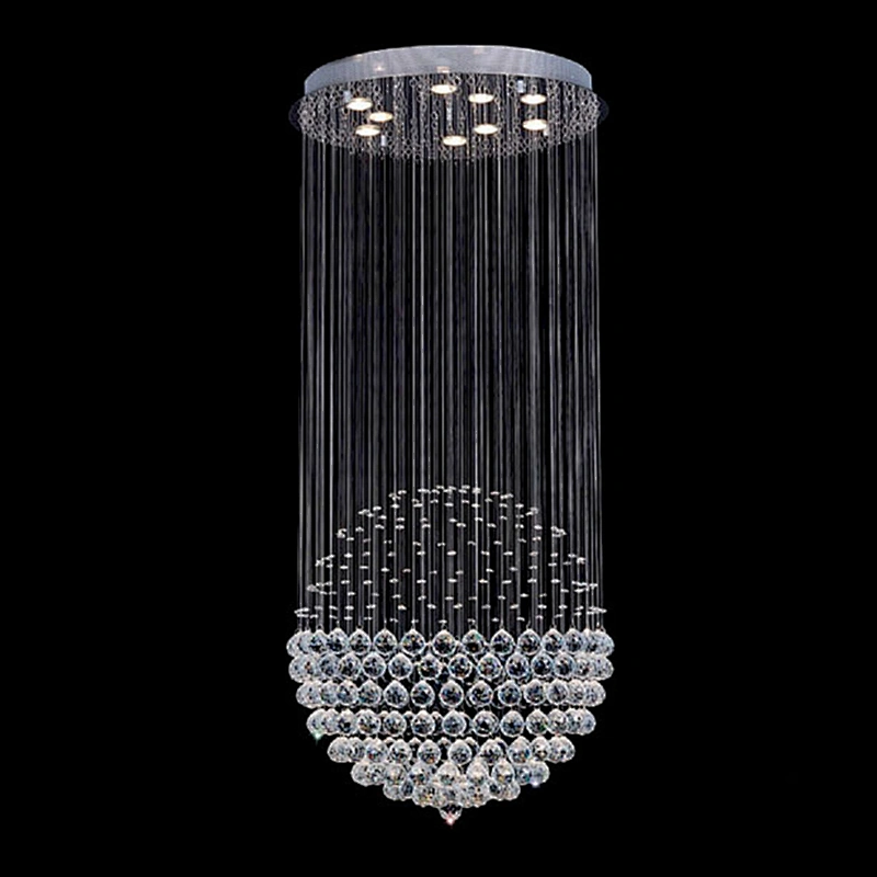 Modern Ceiling Beads Chain Luxury Lighting K9 Crystal Chandelier Contemporary Lighting and Circuitry Design,agi32 Layout 3 Years