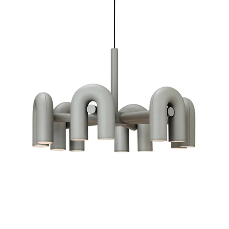 Nordic Living Room Dining Room Modern Designer Chandeliers Art U - Shaped Chandeliers&Pendant Lights Villa Lighting