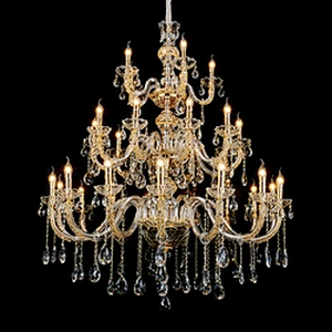 Modern hotel lobby luxury lighting round stainless steel crystal chandelier pendant light
