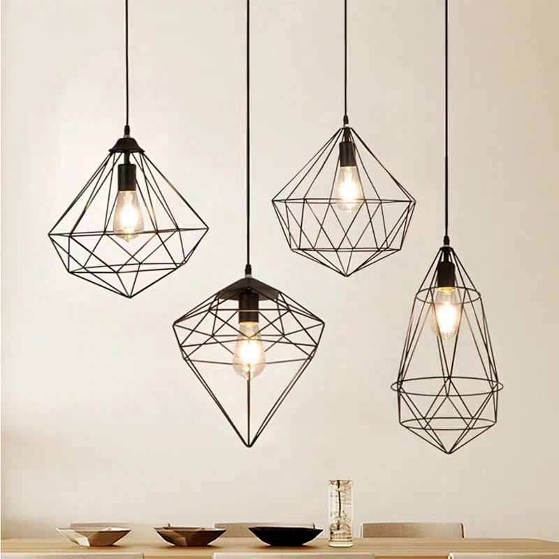 Zhongshan Brass rough design iron cone pendant lamp