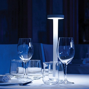 wireless waterproof IP54 rechargeable LED Cordless Table Lamp For Restaurant and hotel