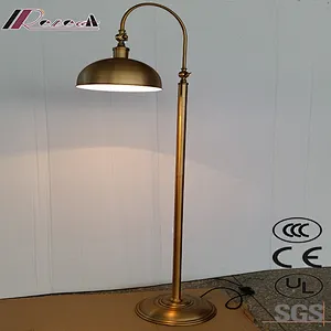 Antique Bronze Sofa Standing Floor Lamp For Hotel Led Bedroom Floor Lamps