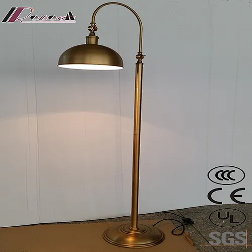 Antique Bronze Sofa Standing Floor Lamp For Hotel Led Bedroom Floor Lamps